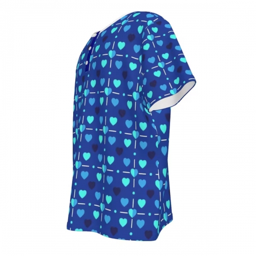 Men's Short Sleeve 3-Button Henley T-Shirt