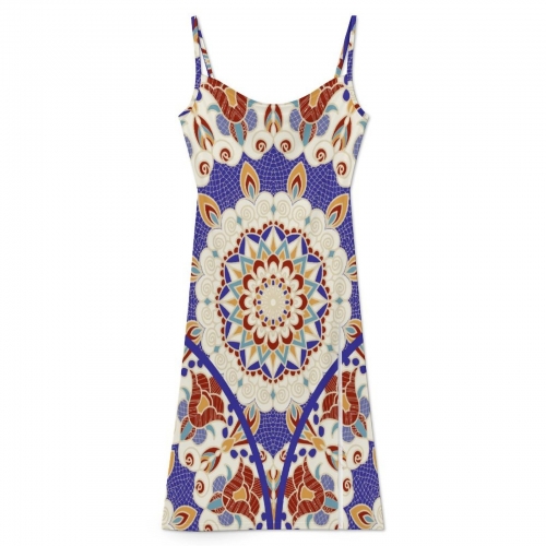 Women's Strappy Slit Dress