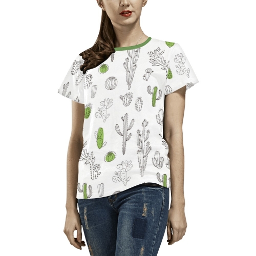 Women's All Over Print T-shirt (USA Size) (Model T40)