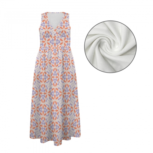 Women's Sleeveless V-Neck Maxi Dress