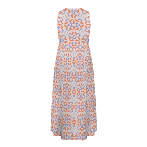 Women's Sleeveless V-Neck Maxi Dress