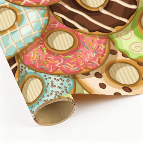 Gift Wrapping Paper-Kraft Paper 58" x 22" (1 Roll) | Ships from USA