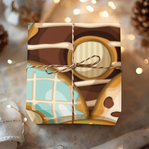 Gift Wrapping Paper-Kraft Paper 58" x 22" (1 Roll) | Ships from USA