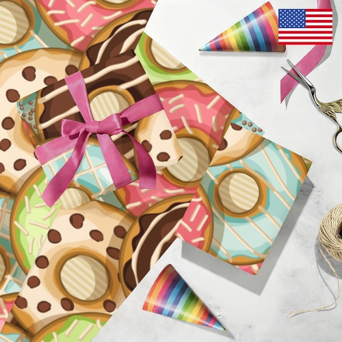 Gift Wrapping Paper-Kraft Paper 58" x 22" (1 Roll) | Ships from USA