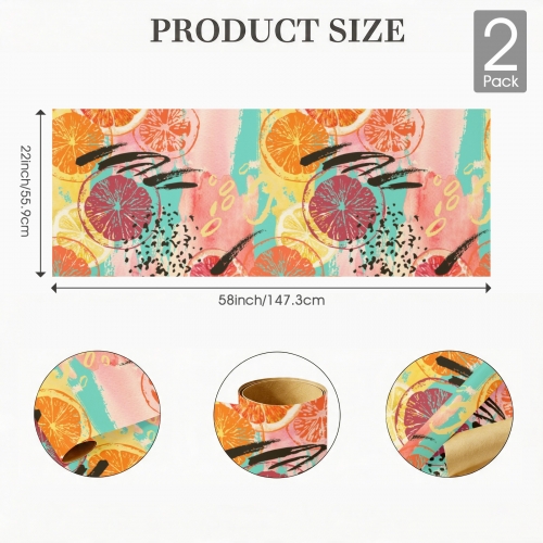 Gift Wrapping Paper-Kraft Paper 58" x 22" (2 Rolls) | Ships from USA