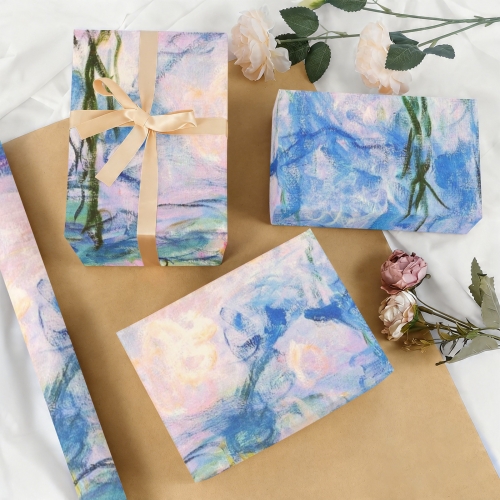 Gift Wrapping Paper-Kraft Paper 58" x 22" (3 Rolls) | Ships from USA