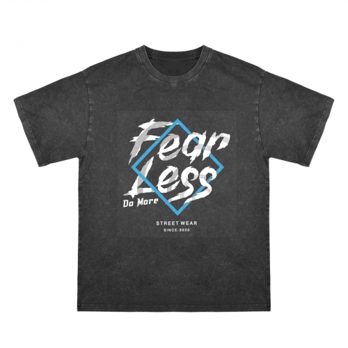 Men's Washed Cotton T-Shirt (Front Printing)（Model T92）| Ships from USA