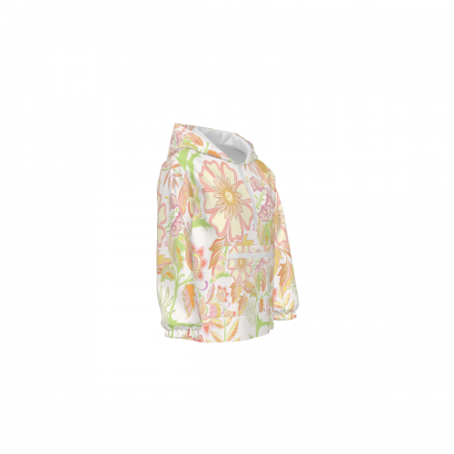 Girls’ Double-Layer Hood Half-Zip Hoodie