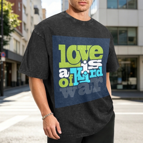 Men's Washed Cotton T-Shirt (Front Printing) | Ships from USA