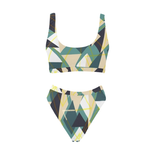 Custom Women‘s High Waist Bikini Set ( S07)