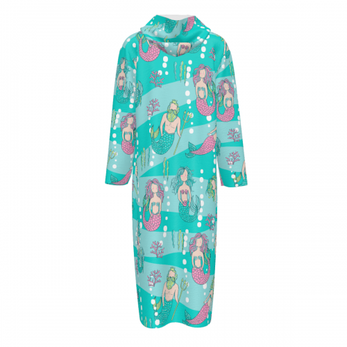 Women's Flannel Hooded Long-Sleeve Robe