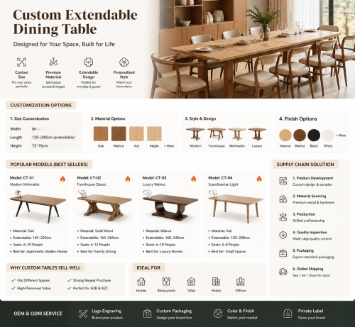 Custom Extendable Dining Table