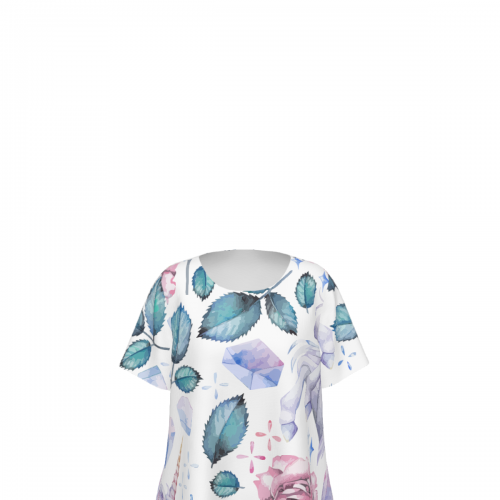 Women’s Crew Neck Short Sleeve Dress With Pocket