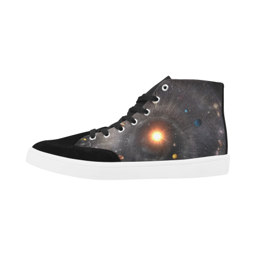 high top canvas boots