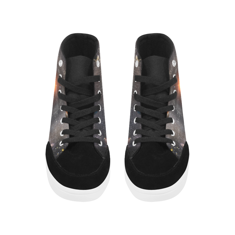 high top canvas boots