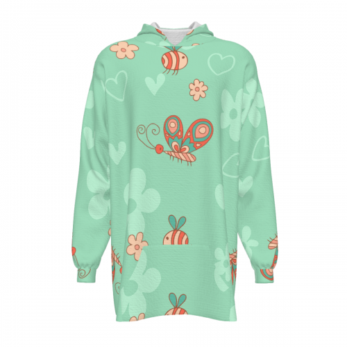 Hooded Long-Sleeve Loungewear Robe