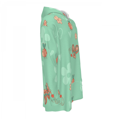 Hooded Long-Sleeve Loungewear Robe
