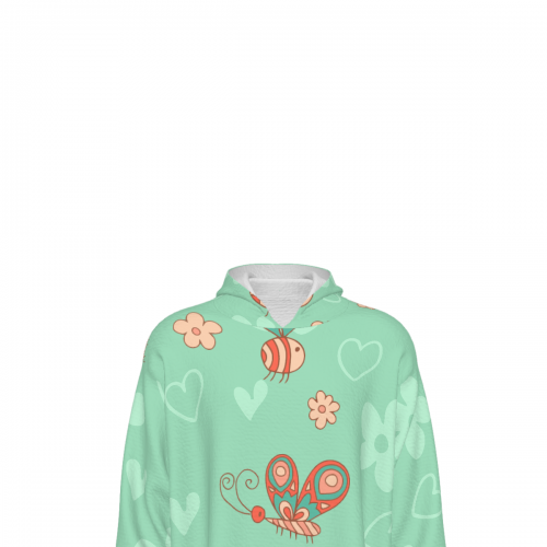 Hooded Long-Sleeve Loungewear Robe