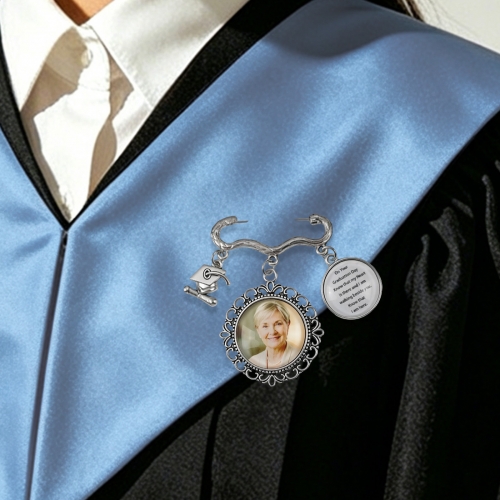 Personalized Graduation Photo Pin（Two Images）