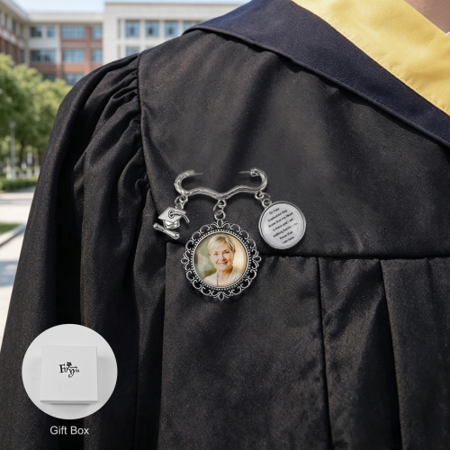Personalized Graduation Photo Pin（Two Images）