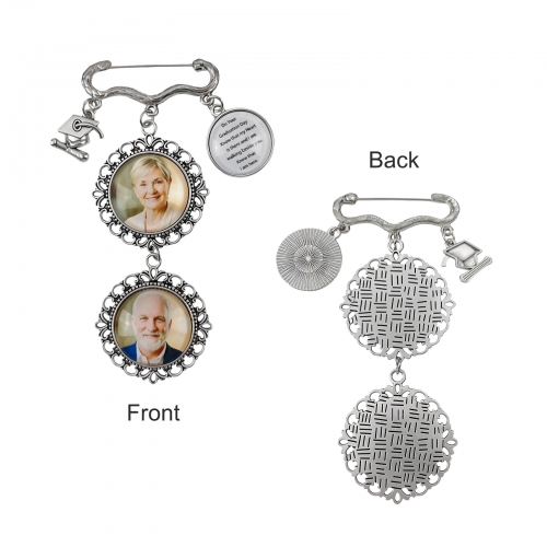 Personalized Graduation Photo Pin（Three Images）