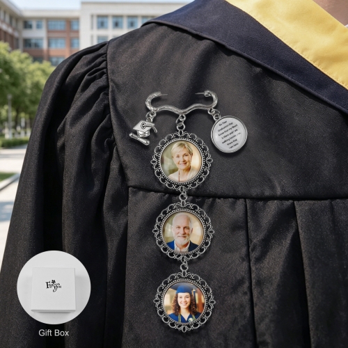 Personalized Graduation Photo Pin （Four Images）