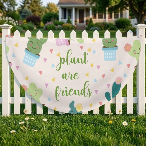 Semi Circle Flag 47" x 23.6"