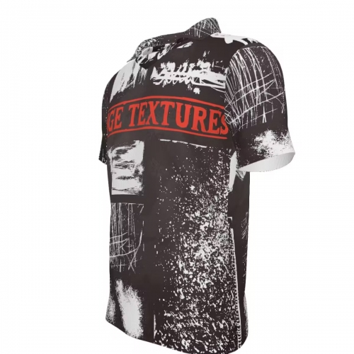 Men's Lapel V-Neck Short Sleeve T-Shirt