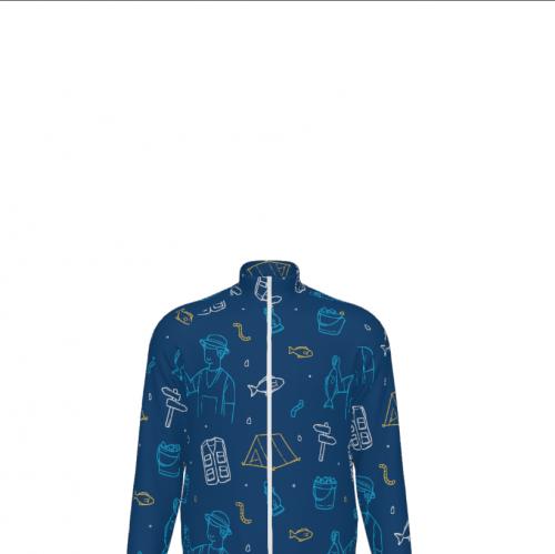 Men's Stand Collar Zip-Up Sweatshirt Set