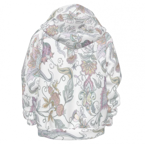 Children's Long Sleeve Hoodie with Double Hood and Side Pockets