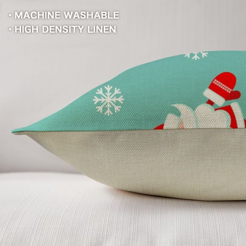 Linen Throw Pillow 18" x 18"  (Set of 2) | Ships from USA