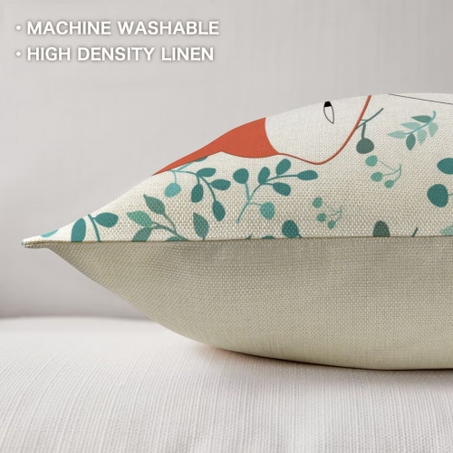 Linen Throw Pillow 18" x 18" (Set of 4) | Ships from USA