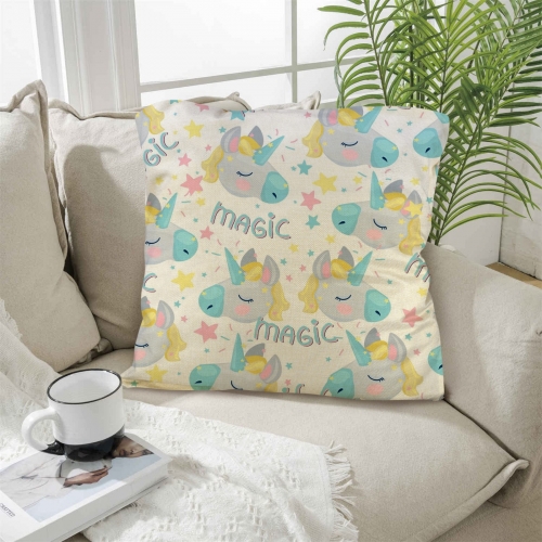 Linen Throw Pillow 18" x 18"(Customized Separately in Sets of 4) (US Fulfillment - Long Island)