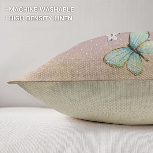 Linen Throw Pillow 18" x 18"(Customized Separately in Sets of 4) (US Fulfillment - Long Island)