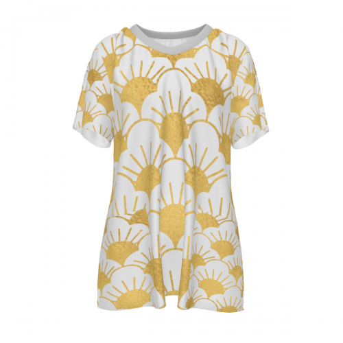 Women's V-Neck Short Sleeve Shirt with Pockets