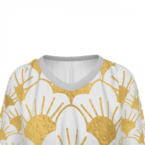 Women's V-Neck Short Sleeve Shirt with Pockets