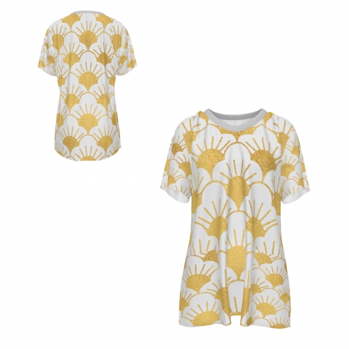 Women's V-Neck Short Sleeve Shirt with Pockets