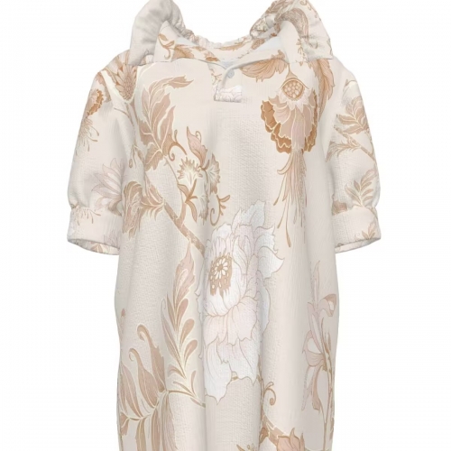 Women's Pleated Collar Short Sleeve Top