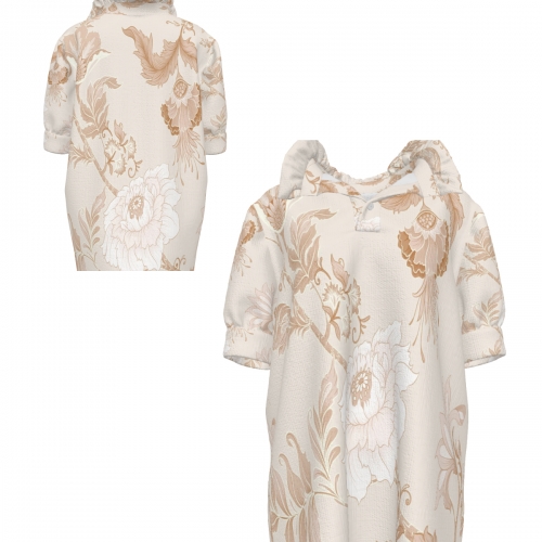 Women's Pleated Collar Short Sleeve Top