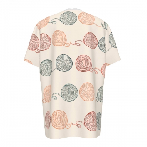 Women’s Lace Trim V-Neck Short Sleeve T-Shirt