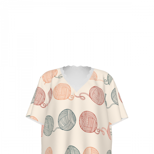Women’s Lace Trim V-Neck Short Sleeve T-Shirt