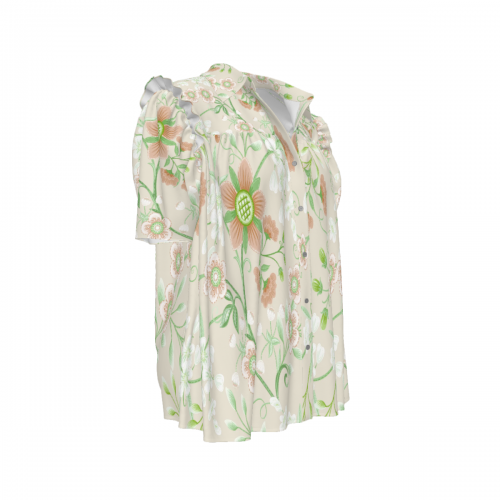 Women's Cardigan Short Sleeve Top with Buttons