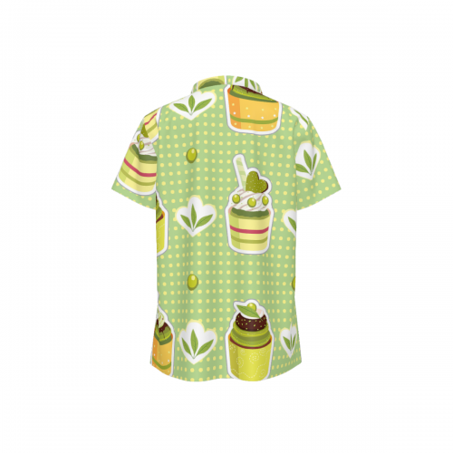 Women's Asymmetrical V-Neck T-Shirt with Buttons