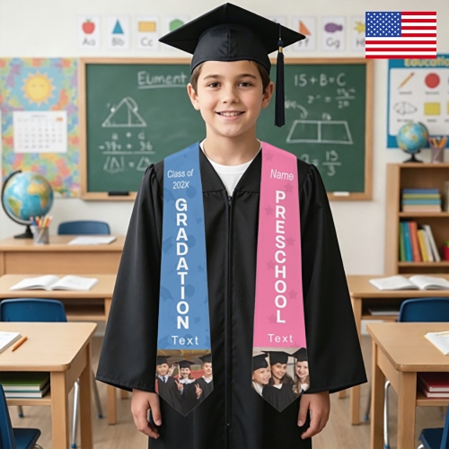 Kids' Graduation Stole 4.3" × 50.5"  | Ships from USA