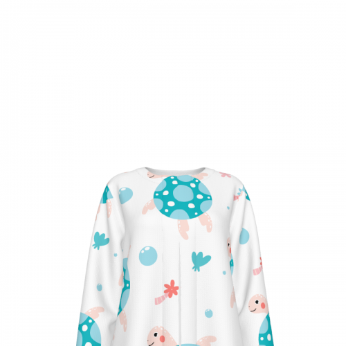 Women’s Round Neck Placket Top