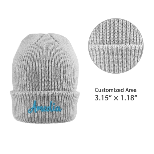 Custom Embroidered Knitted Hat | Ships from USA