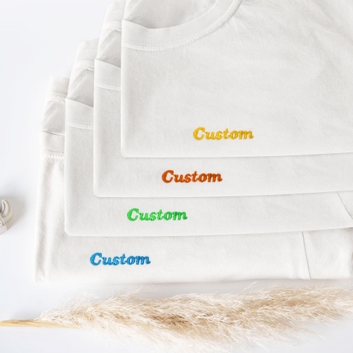 Custom Embroidered Unisex T-shirt | Ships from USA