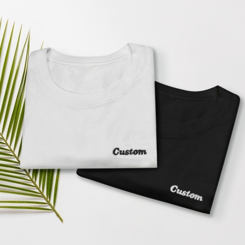 Custom Embroidered Unisex T-shirt | Ships from USA
