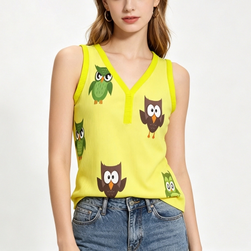 Women's Sleeveless V-Neck Tank Top