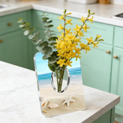 Acrylic Photo Frame Vase | Ships from USA